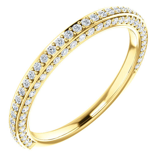 Diamond Wedding Band - I Heart Moissanites