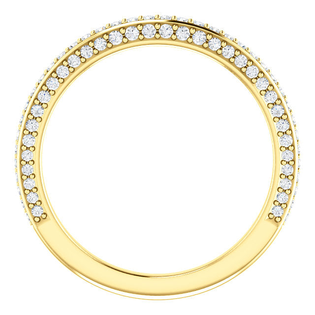 Diamond Wedding Band - I Heart Moissanites