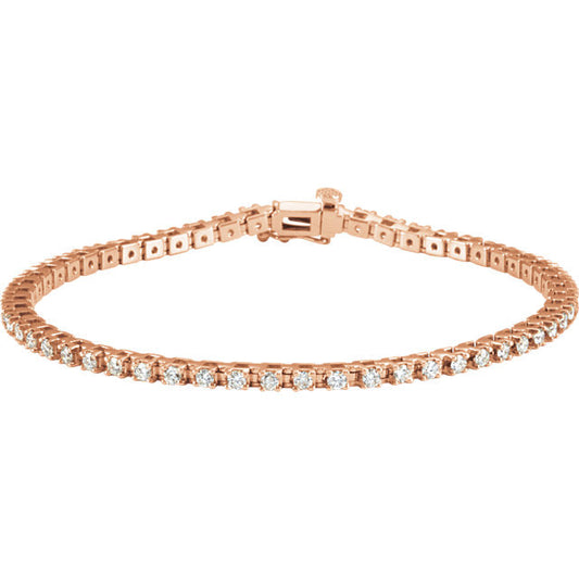 2.00ct Claw Set Tennis Bracelet - I Heart Moissanites