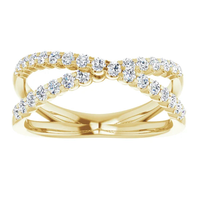 Criss Cross Style Anniversary Band