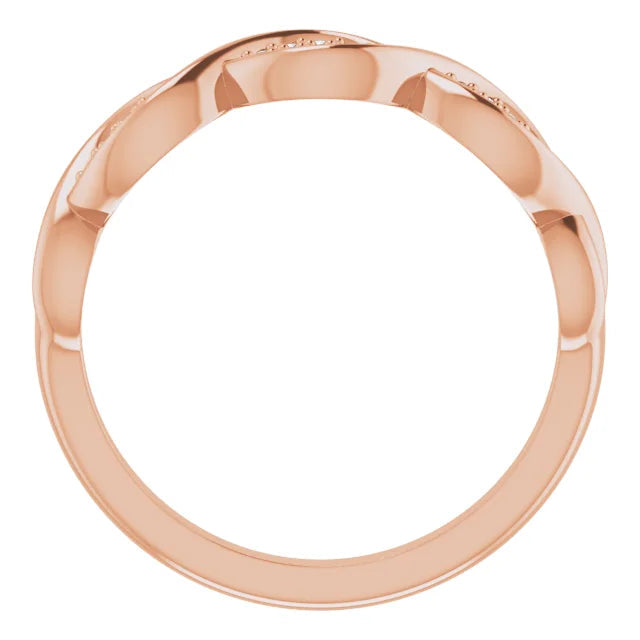 Pave Twist Anniversary Band