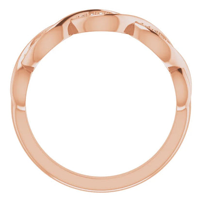 Pave Twist Anniversary Band