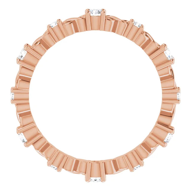 Stack Round Brilliant Eternity Anniversary Band