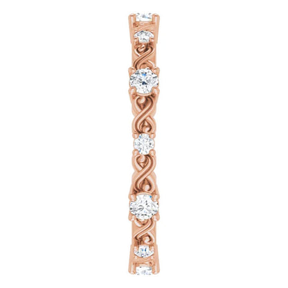 Stack Round Brilliant Eternity Anniversary Band