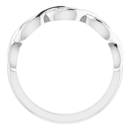 Pave Twist Anniversary Band