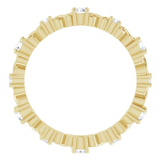 Stack Round Brilliant Eternity Anniversary Band