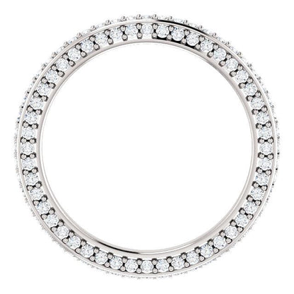 Moissanite Eternity Band - I Heart Moissanites