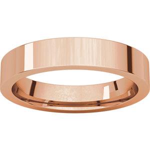 4mm Flat Comfort Fit Wedding Band - I Heart Moissanites
