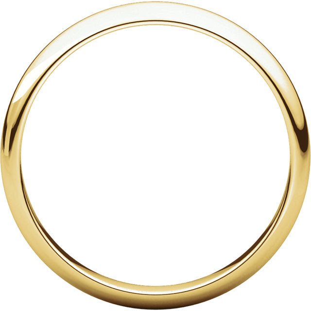 4mm Half Round Wedding Band