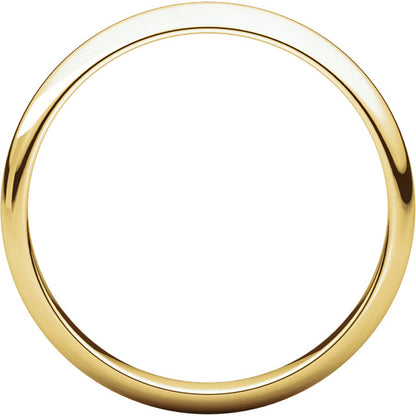 4mm Half Round Wedding Band