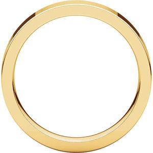 4mm Flat Comfort Fit Wedding Band - I Heart Moissanites