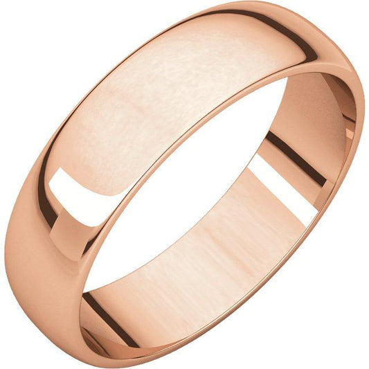 5mm Half Round Wedding Band - I Heart Moissanites