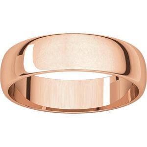 5mm Half Round Wedding Band - I Heart Moissanites