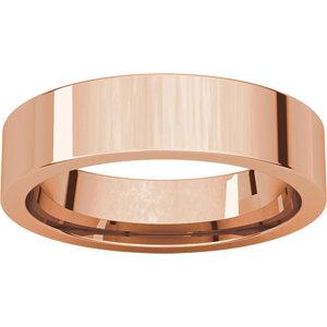 5mm Flat Comfort Fit Wedding Band - I Heart Moissanites