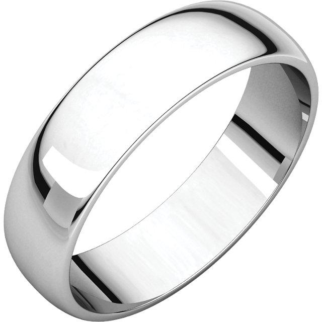 5mm Half Round Wedding Band - I Heart Moissanites