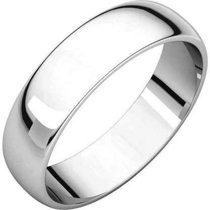 5mm Half Round Wedding Band - I Heart Moissanites