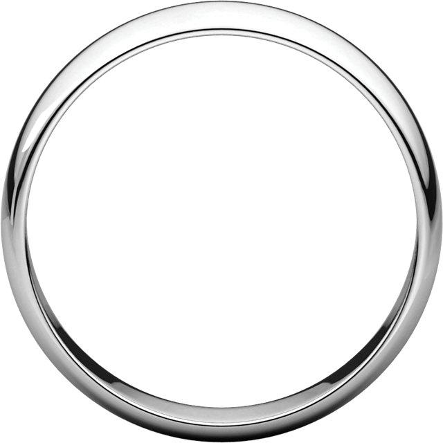 5mm Half Round Wedding Band - I Heart Moissanites