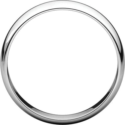 5mm Half Round Wedding Band - I Heart Moissanites