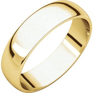 5mm Half Round Wedding Band - I Heart Moissanites