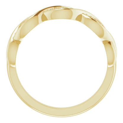 Pave Twist Anniversary Band