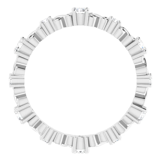 Stack Round Brilliant Eternity Anniversary Band