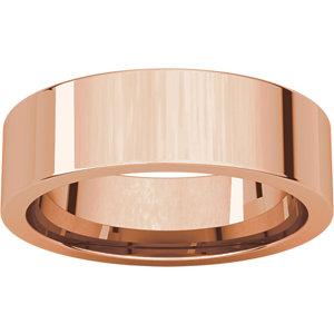 6mm Flat Comfort Fit Wedding Band - I Heart Moissanites