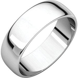 6mm Half Round Wedding Band - I Heart Moissanites