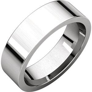 6mm Flat Comfort Fit Wedding Band - I Heart Moissanites