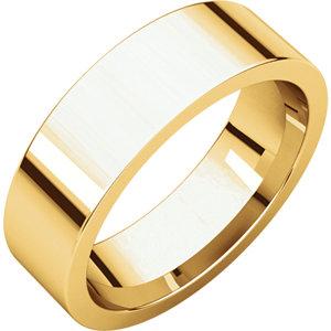 6mm Flat Comfort Fit Wedding Band - I Heart Moissanites