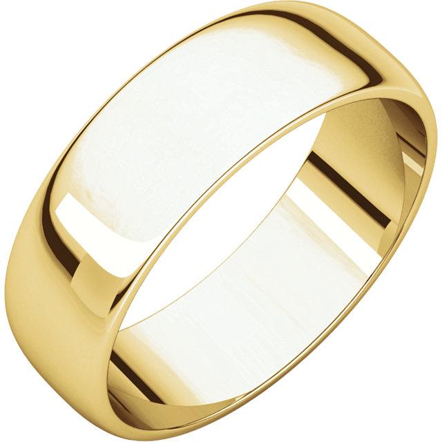 6mm Half Round Wedding Band - I Heart Moissanites