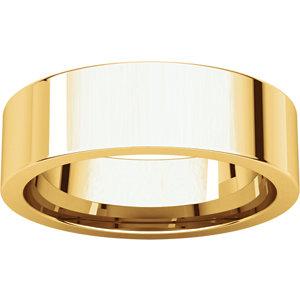 6mm Flat Comfort Fit Wedding Band - I Heart Moissanites