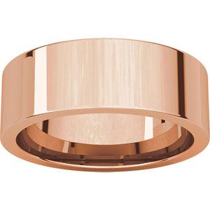 7mm Flat Comfort Fit Wedding Band - I Heart Moissanites
