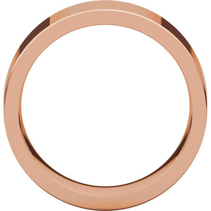 7mm Flat Comfort Fit Wedding Band - I Heart Moissanites