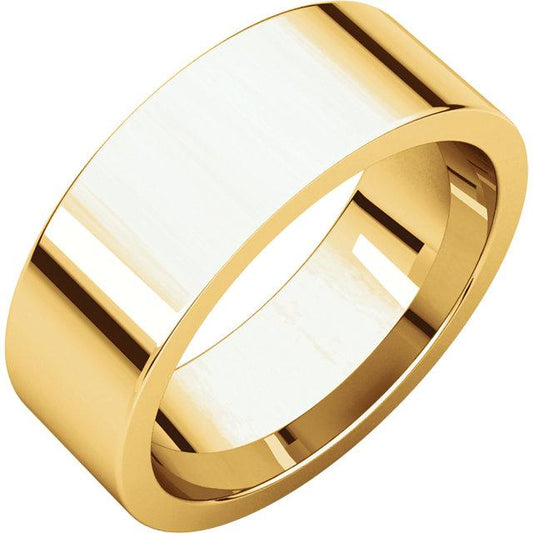 7mm Flat Comfort Fit Wedding Band - I Heart Moissanites