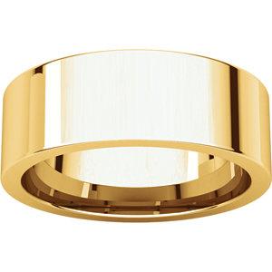 7mm Flat Comfort Fit Wedding Band - I Heart Moissanites