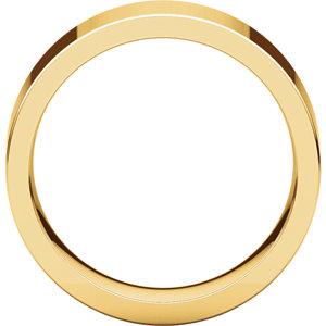 7mm Flat Comfort Fit Wedding Band - I Heart Moissanites