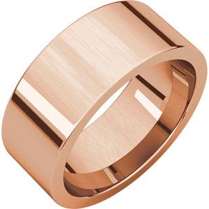 8mm Flat Comfort Fit Wedding Band - I Heart Moissanites