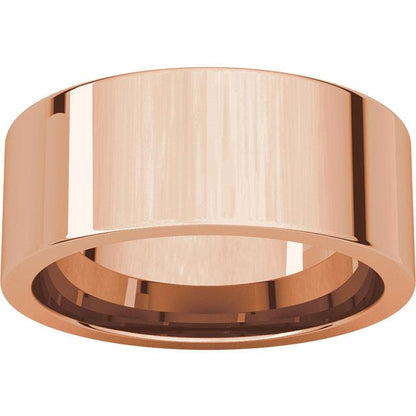 8mm Flat Comfort Fit Wedding Band - I Heart Moissanites