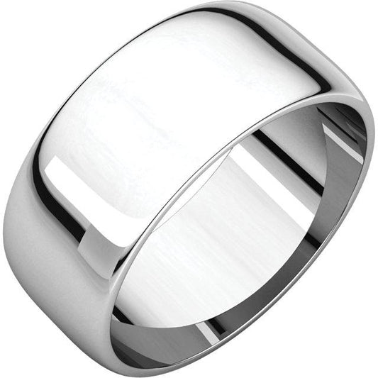 8mm Half Round Wedding Band - I Heart Moissanites