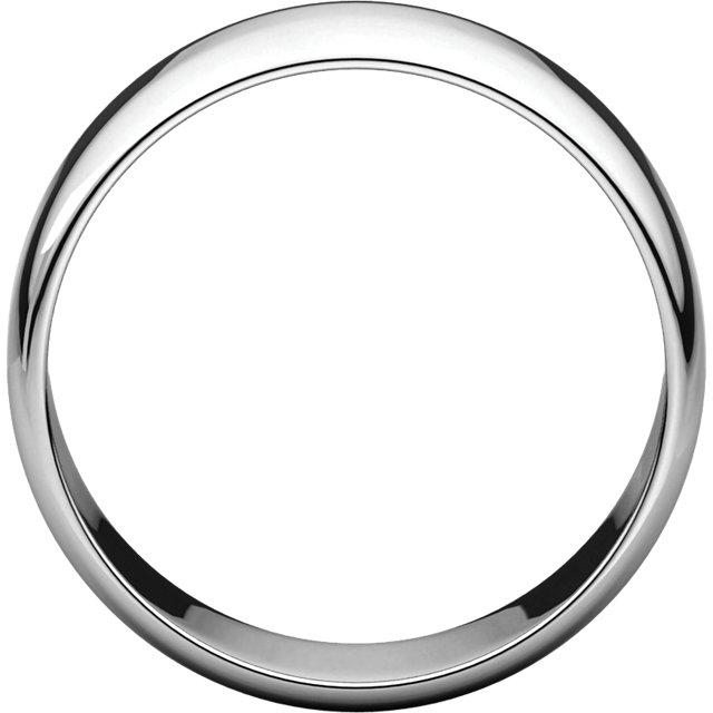 8mm Half Round Wedding Band - I Heart Moissanites