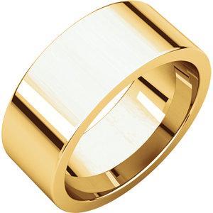 8mm Flat Comfort Fit Wedding Band - I Heart Moissanites