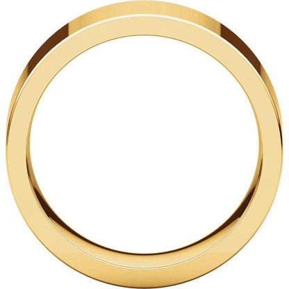 8mm Flat Comfort Fit Wedding Band - I Heart Moissanites