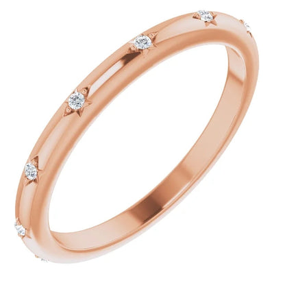 Round Brilliant Moissanite Eternity Band - I Heart Moissanites
