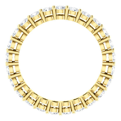 Round Brilliant Moissanite Eternity Band