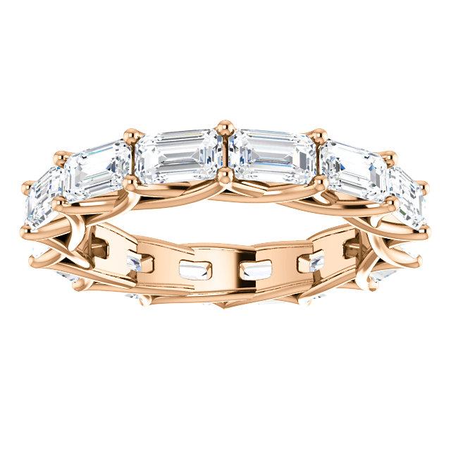 3.00ct Emerald Lab Grown Diamond Eternity Band