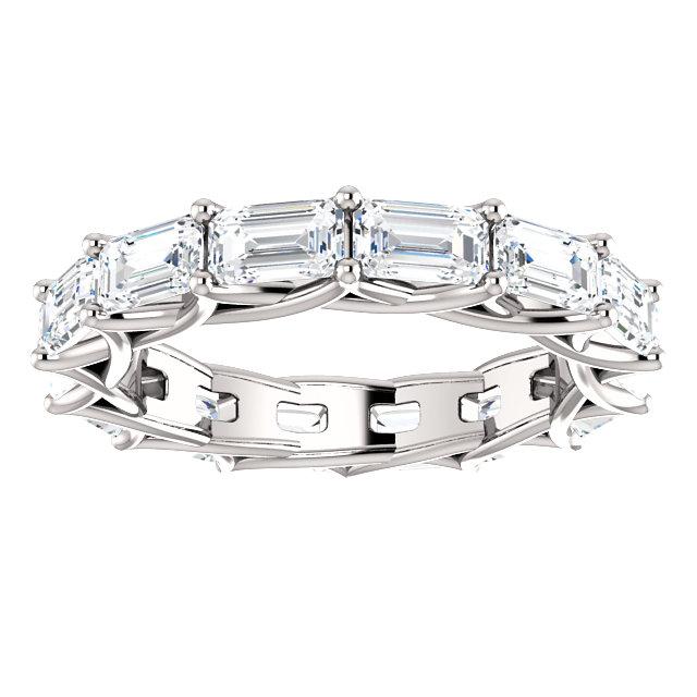 3.00ct Emerald Lab Grown Diamond Eternity Band