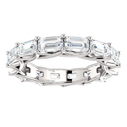 3.00ct Emerald Lab Grown Diamond Eternity Band