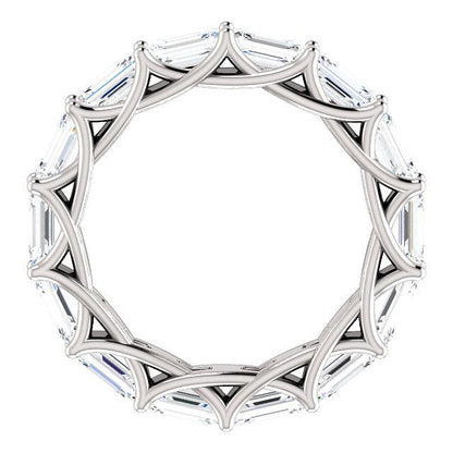3.00ct Emerald Lab Grown Diamond Eternity Band