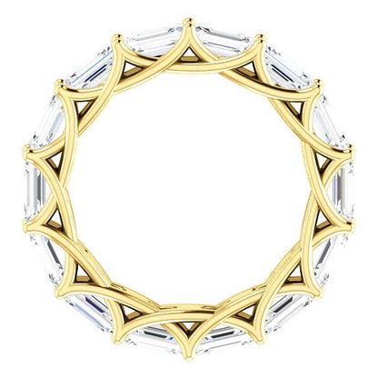 3.00ct Emerald Lab Grown Diamond Eternity Band