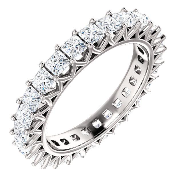 2.85ct Princess Lab Grown Diamond Eternity Band